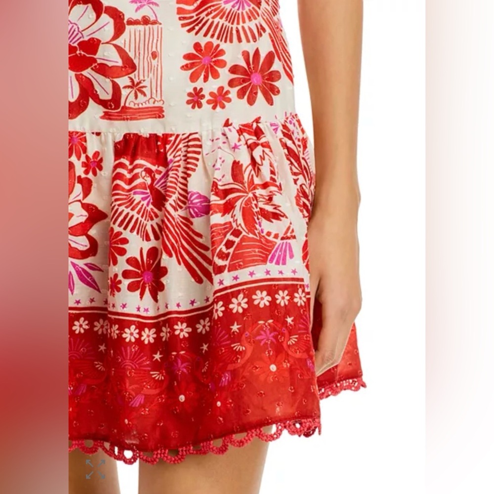 NWT! FARM Rio Rio Tiles Mini Dress - Picture 5 of 8